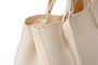 Lucky Bees 1274 Bolso de Hombro Crema, 100% Cuero de Polivinilo, 28x13x22 cm